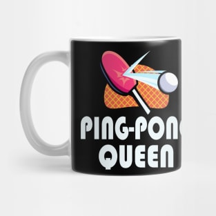 Ping Pong Table Tennis Women Player Mug